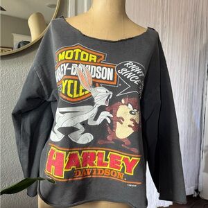Harley Davidson X Looney Toones vintage 1993 Graphic Sweatshirt